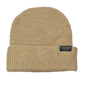 Snow Mountain Ribbed Beanies-tan