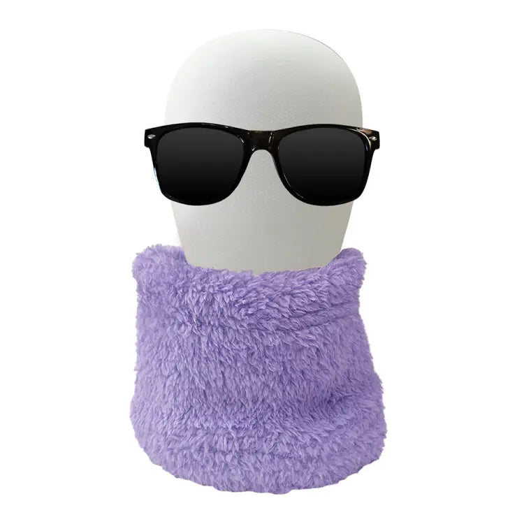 The Pea Kids Fur Neck Warmer-purple