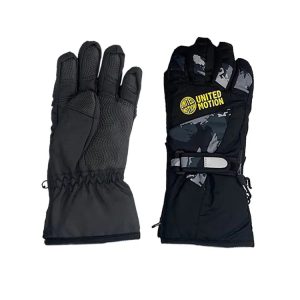 United Motion Kids 5-finger Snow Glove-black