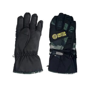 United Motion Kids 5-finger Snow Glove-green