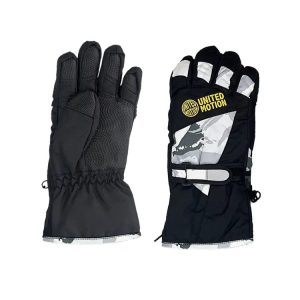 United Motion Kids 5-finger Snow Glove-grey